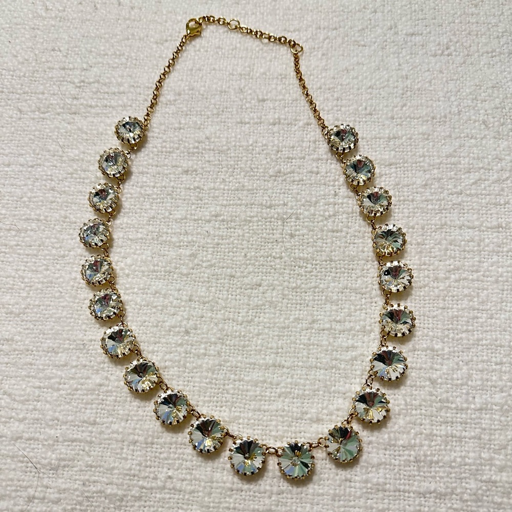 Rhinestone Statement Necklace - image 1